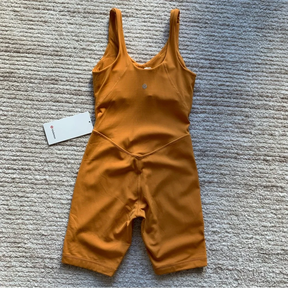 Lululemon Align Bodysuit 8” Autumn Orange NWT Size 2